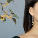 Dangle-Earrings-With-Osmanthus-Flowers-By-Yonandole_2a