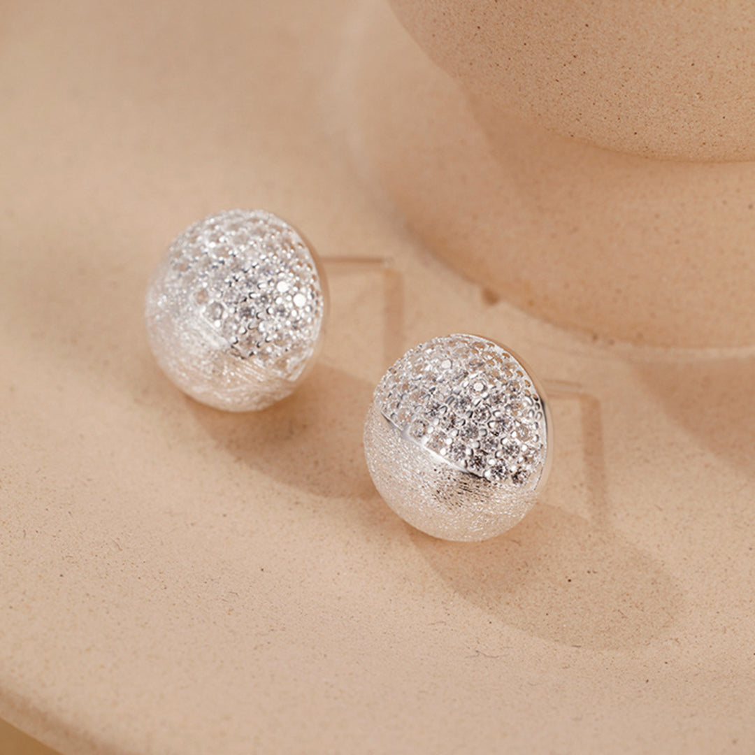 Dome-Earrings-With-Pave-Zirconia-And-Brushed-Finish-By-Yonandole_6