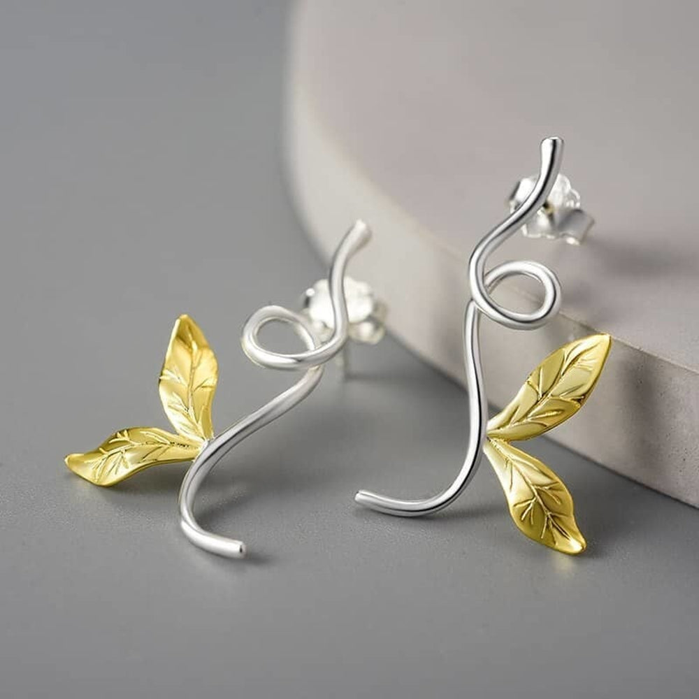 Earrings-With-Branch-And-Engraved-Leaves-By-Yonandole_2