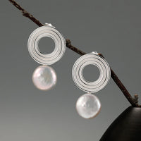 Earrings-With-Circle-And-Flat-Baroque-Pearl-By-Yonandole_2
