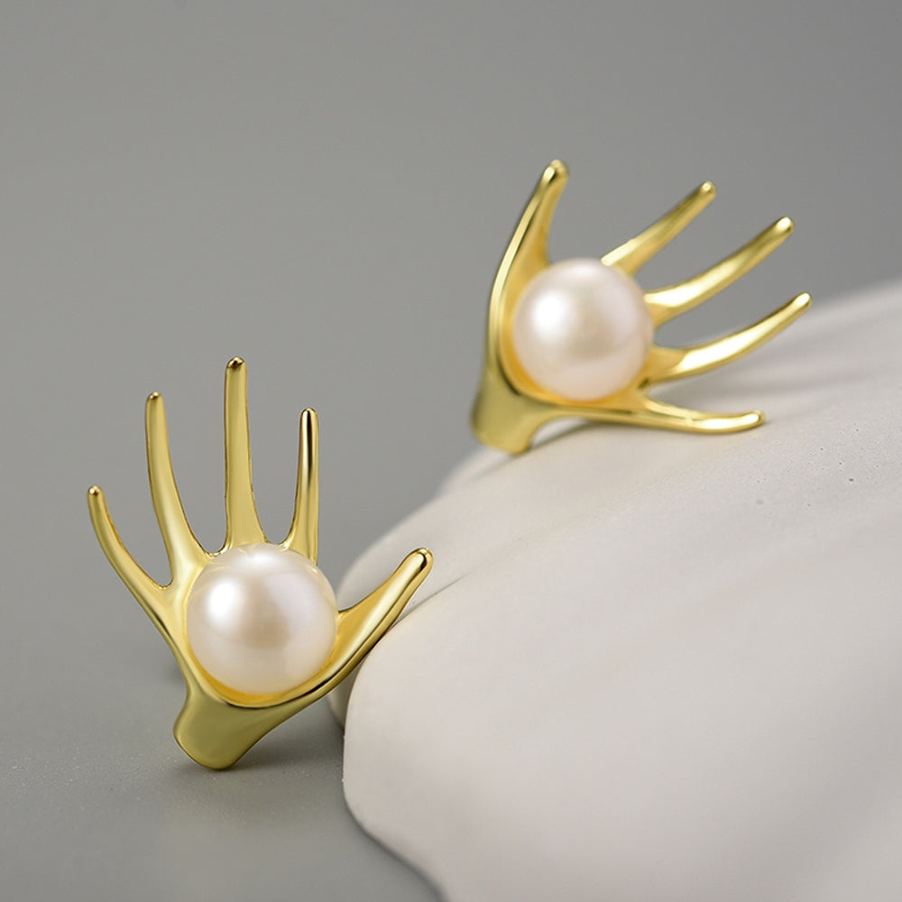 Earrings-With-Hand-And-Freshwater-Pearl-By-Yonandole_3