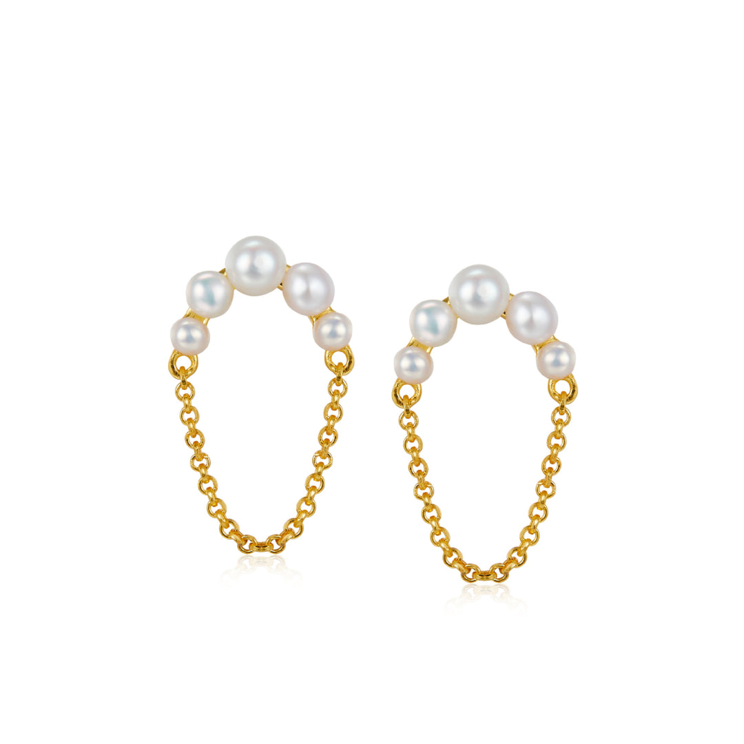 Earrings-With-Pearl-Bow-And-Chain-Tassel-By-Yonandole_1