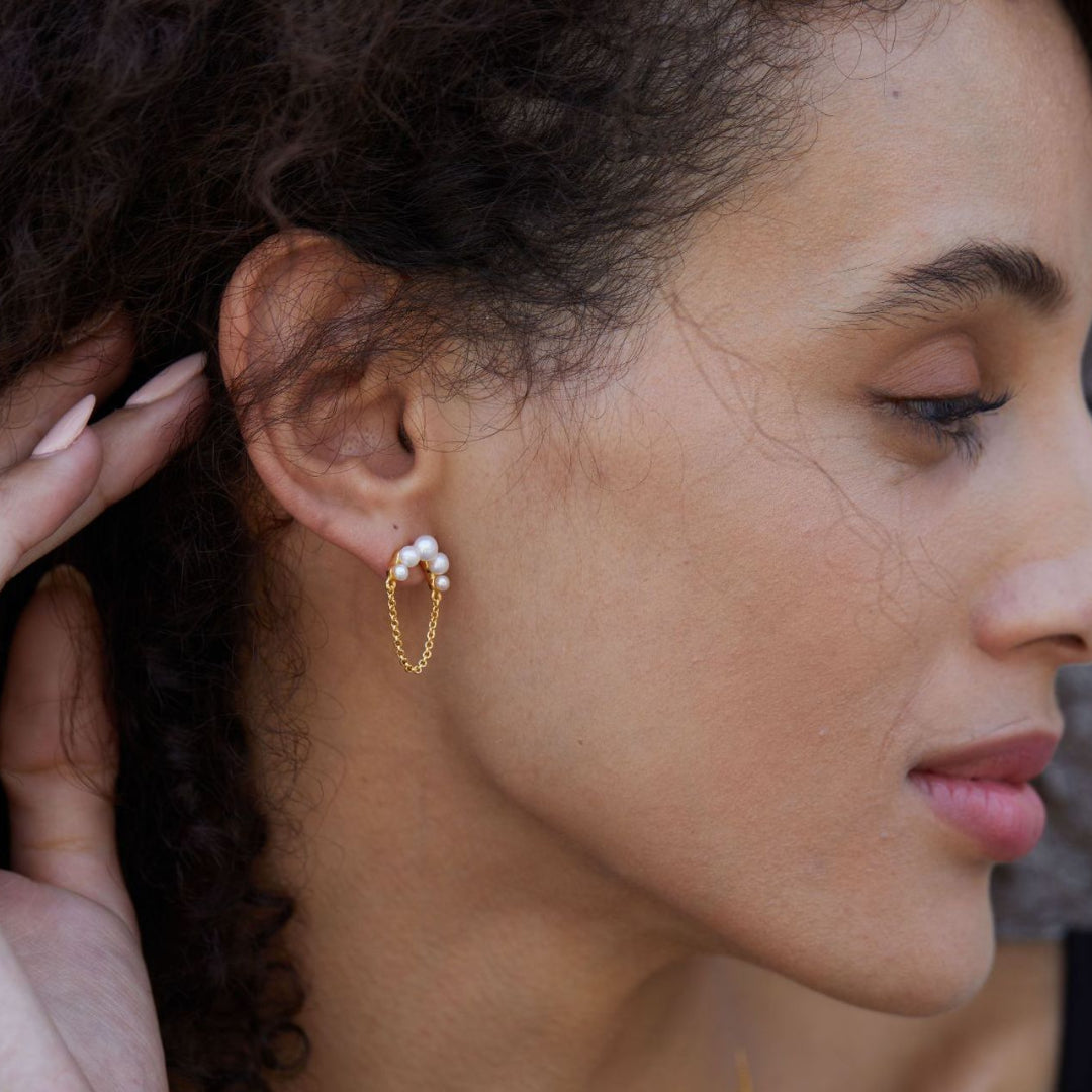 Earrings-With-Pearl-Bow-And-Chain-Tassel-By-Yonandole_7