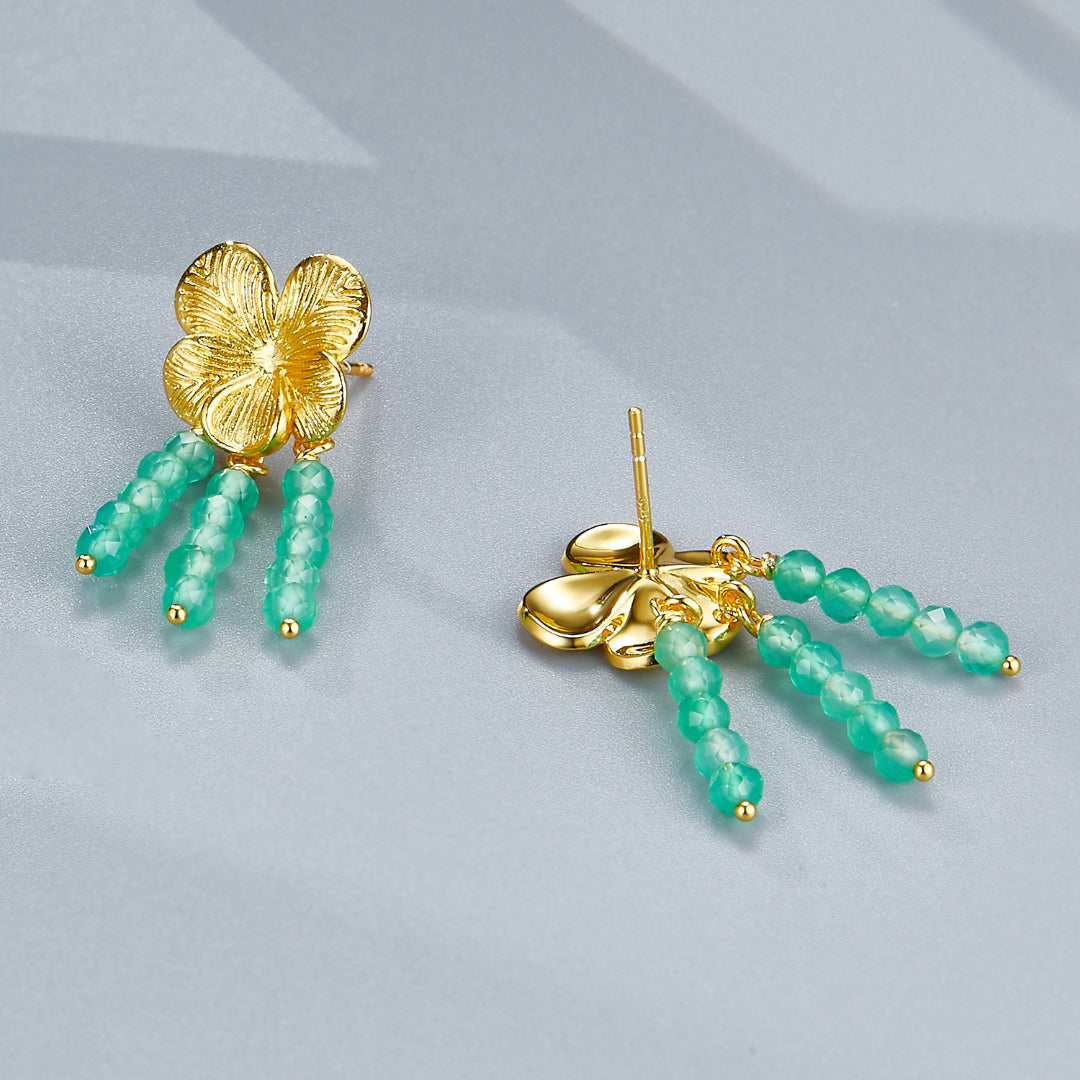Flower-Earrings-With-Green-Chalcedony-Tassels-By-Yonandole_5
