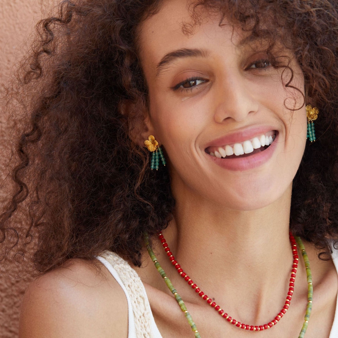 Flower-Earrings-With-Green-Chalcedony-Tassels-By-Yonandole_6
