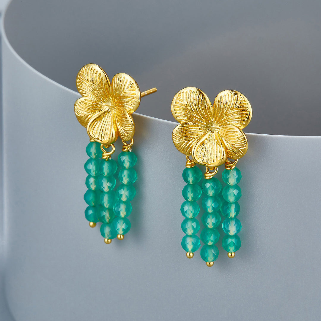 Flower-Earrings-With-Green-Chalcedony-Tassels-By-Yonandole_9