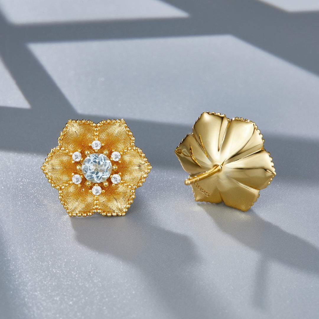 Flower-Earrings-With-Topaz-And-Zirconia-By-Yonandole_2