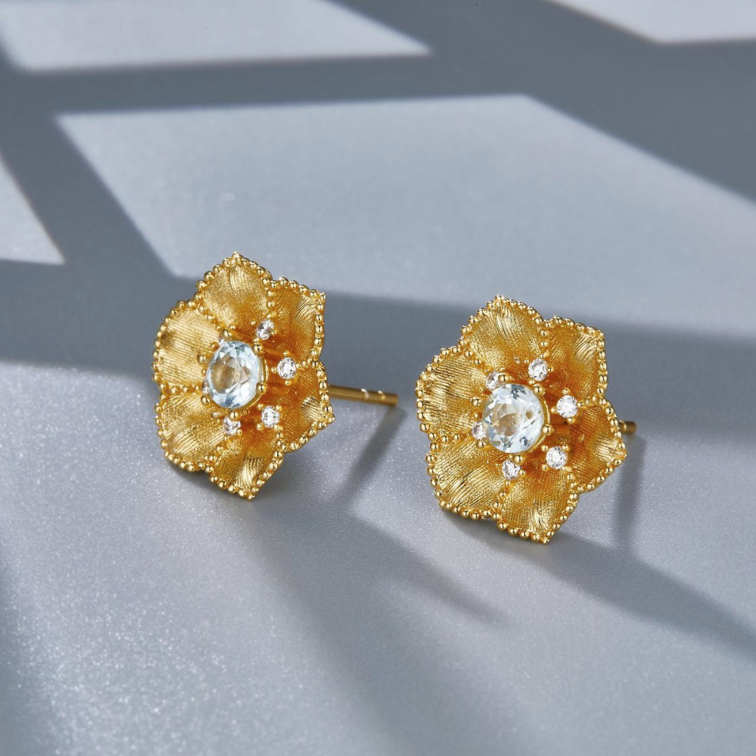 Flower-Earrings-With-Topaz-And-Zirconia-By-Yonandole_3