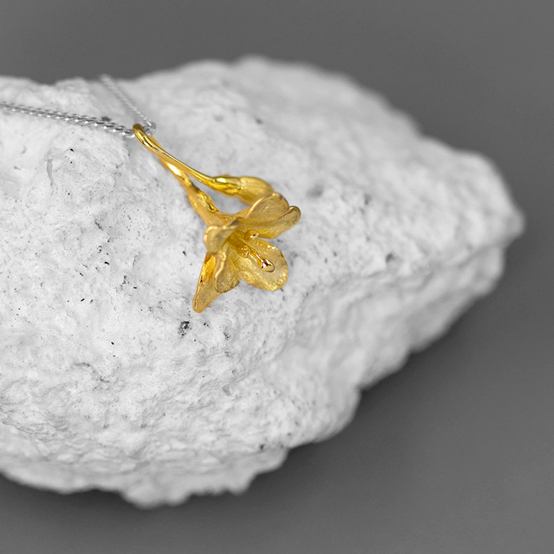 Freesia Pendant In 925 Sterling Silver 18K Gold Plated