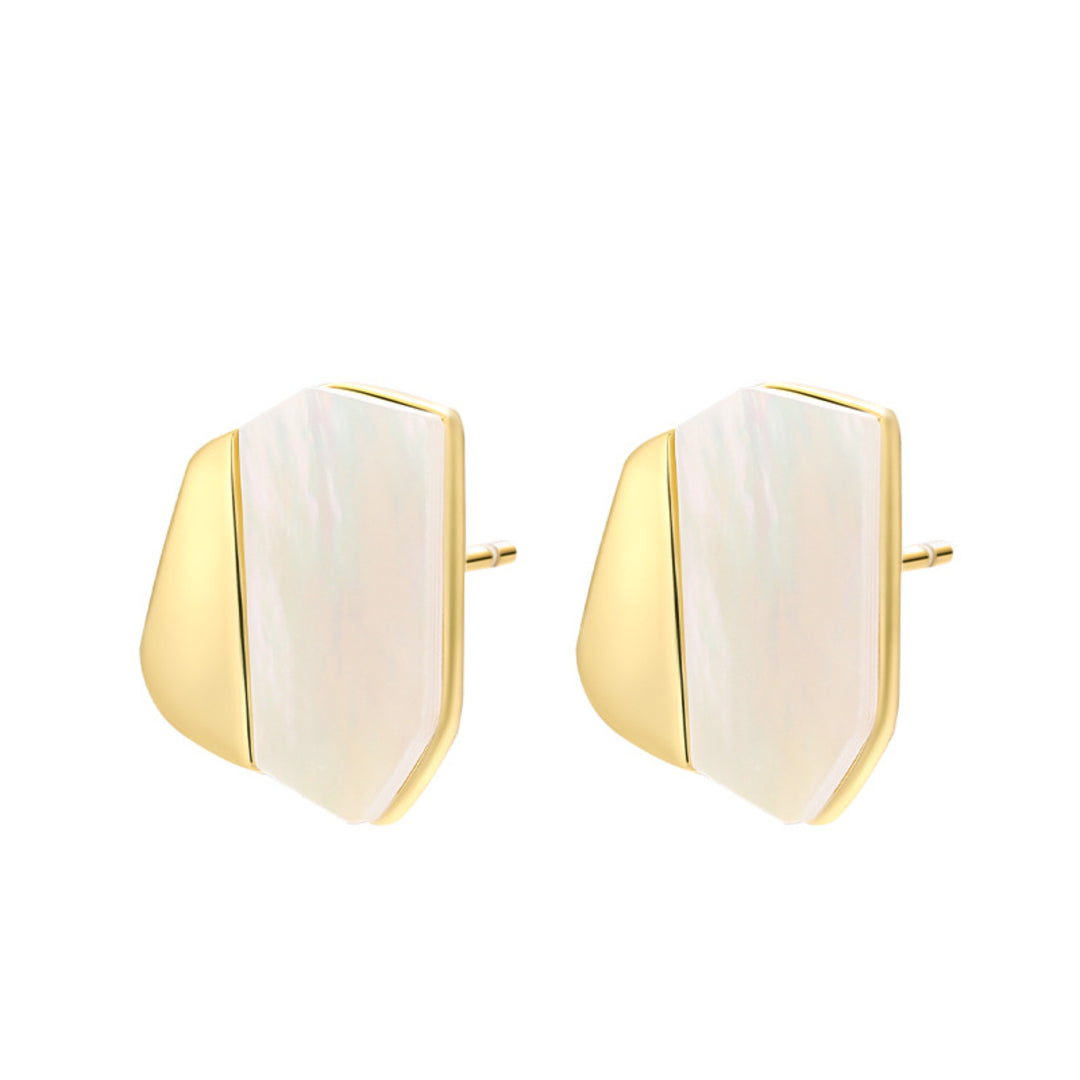 Geometric-Stud-Earrings-With-Shell-By-Yonandole_1