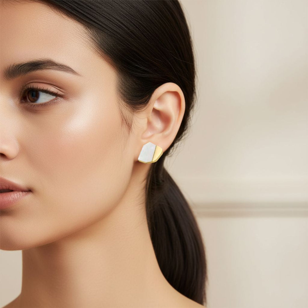 Geometric-Stud-Earrings-With-Shell-By-Yonandole_3