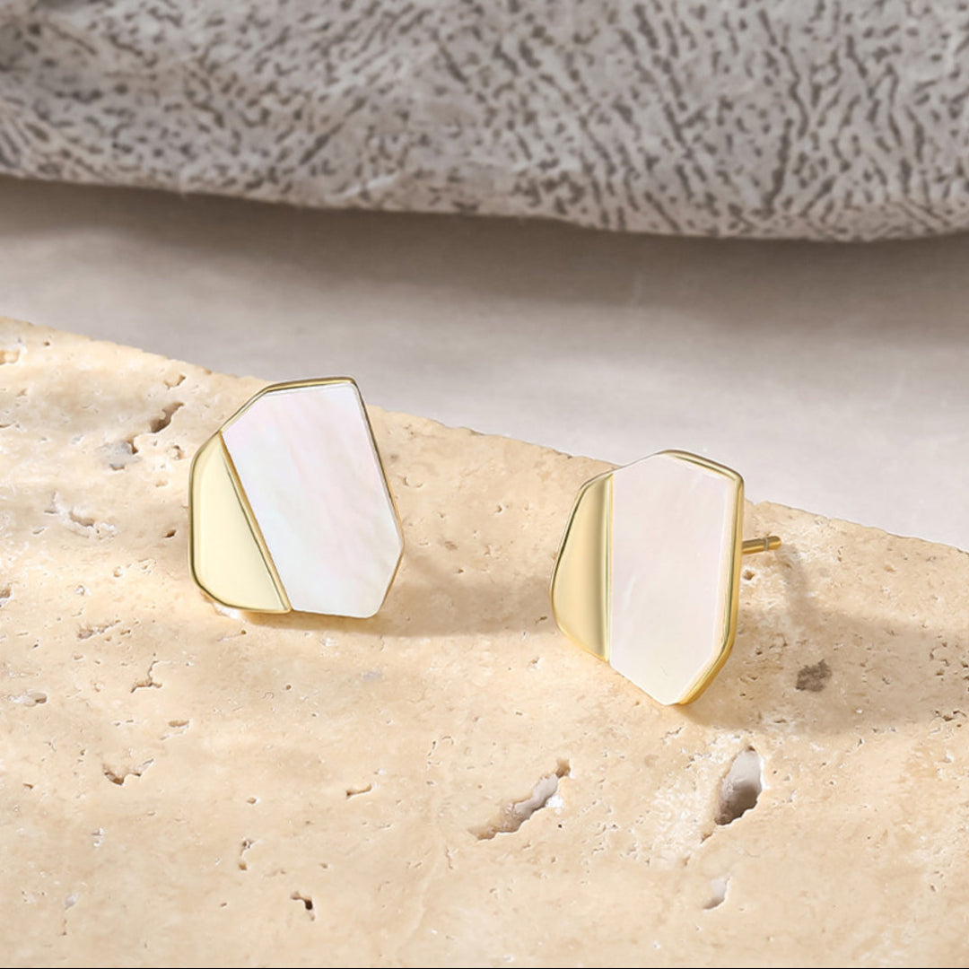 Geometric-Stud-Earrings-With-Shell-By-Yonandole_5