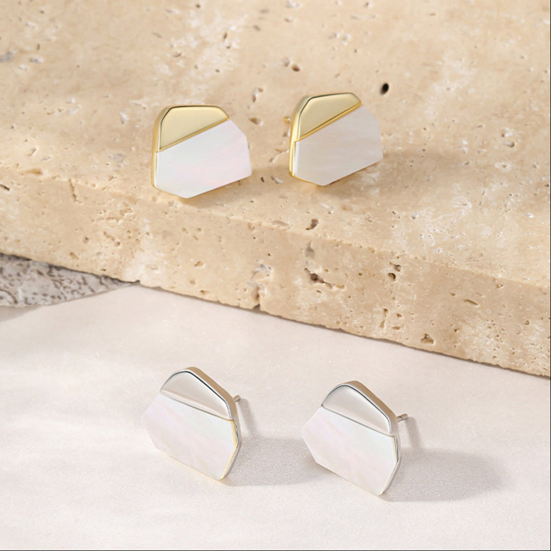 Geometric-Stud-Earrings-With-Shell-By-Yonandole_7