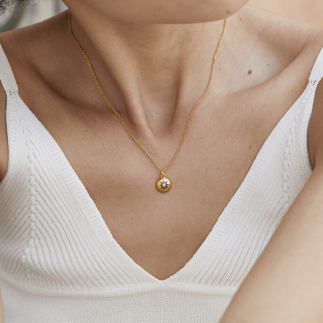 Necklace-And-Double-Sided-Coin-Pendant-With-Blue-Star-By-Yonandole_8