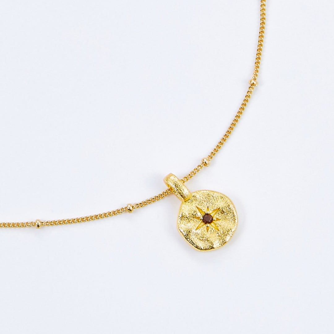 Necklace-And-Medallion-With-Star-And-Garnet-By-Yonandole_1