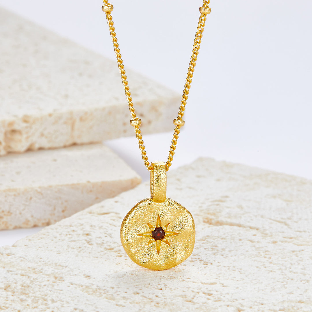 Necklace-And-Medallion-With-Star-And-Garnet-By-Yonandole_5