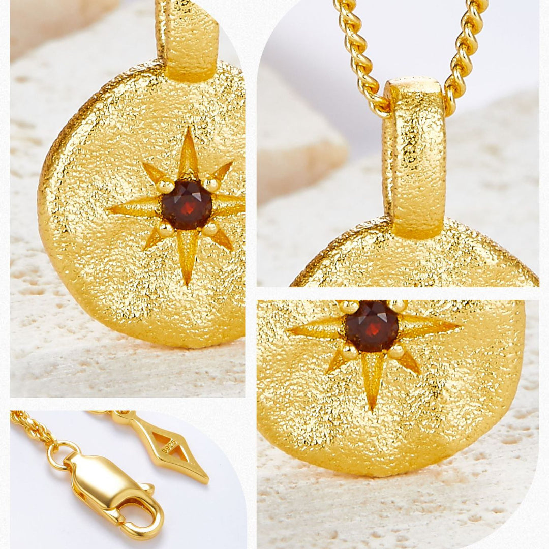 Necklace-And-Medallion-With-Star-And-Garnet-By-Yonandole_6
