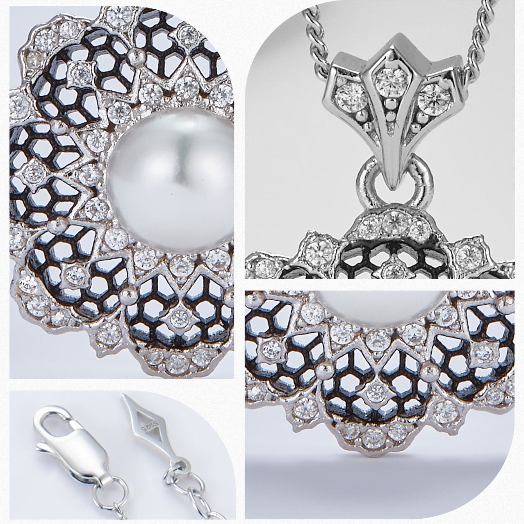 Necklace-And-Pearl-Pendant-With-Honeycomb-Pattern-By-Yonandole_11