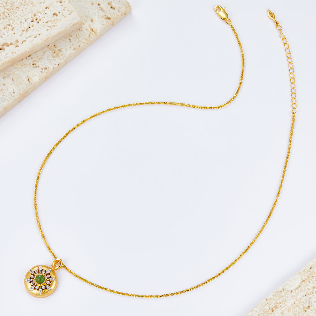Necklace-And-Pendant-With-Jasper-And-Zirconia-Star-By-Yonandole_1