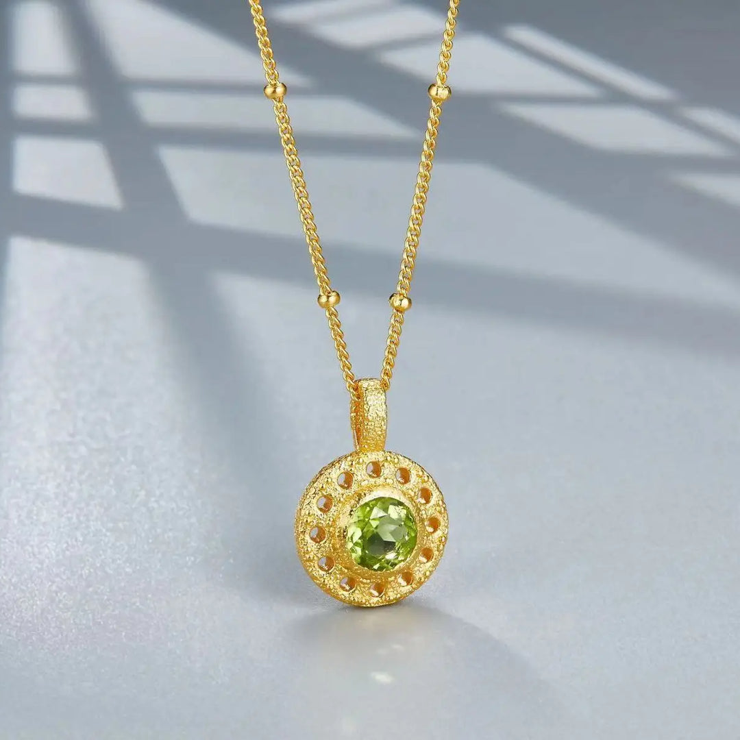 Necklace-And-Peridot-Pendant-With-Punch-Pattern-By-Yonandole_1