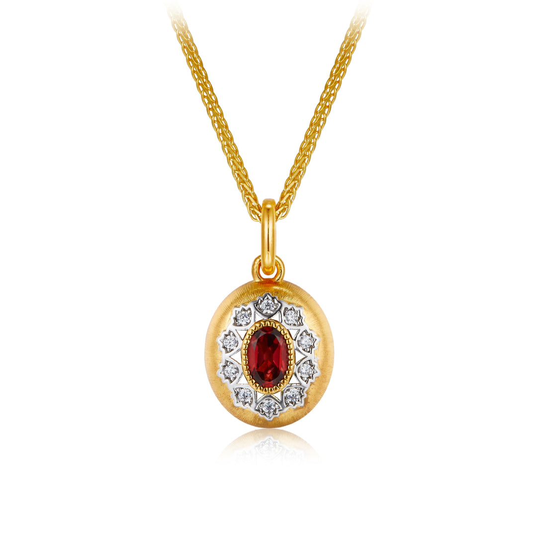 Necklace-With-Chopin-Chain-And_Garnet-Pendant-By-Yonandole_1