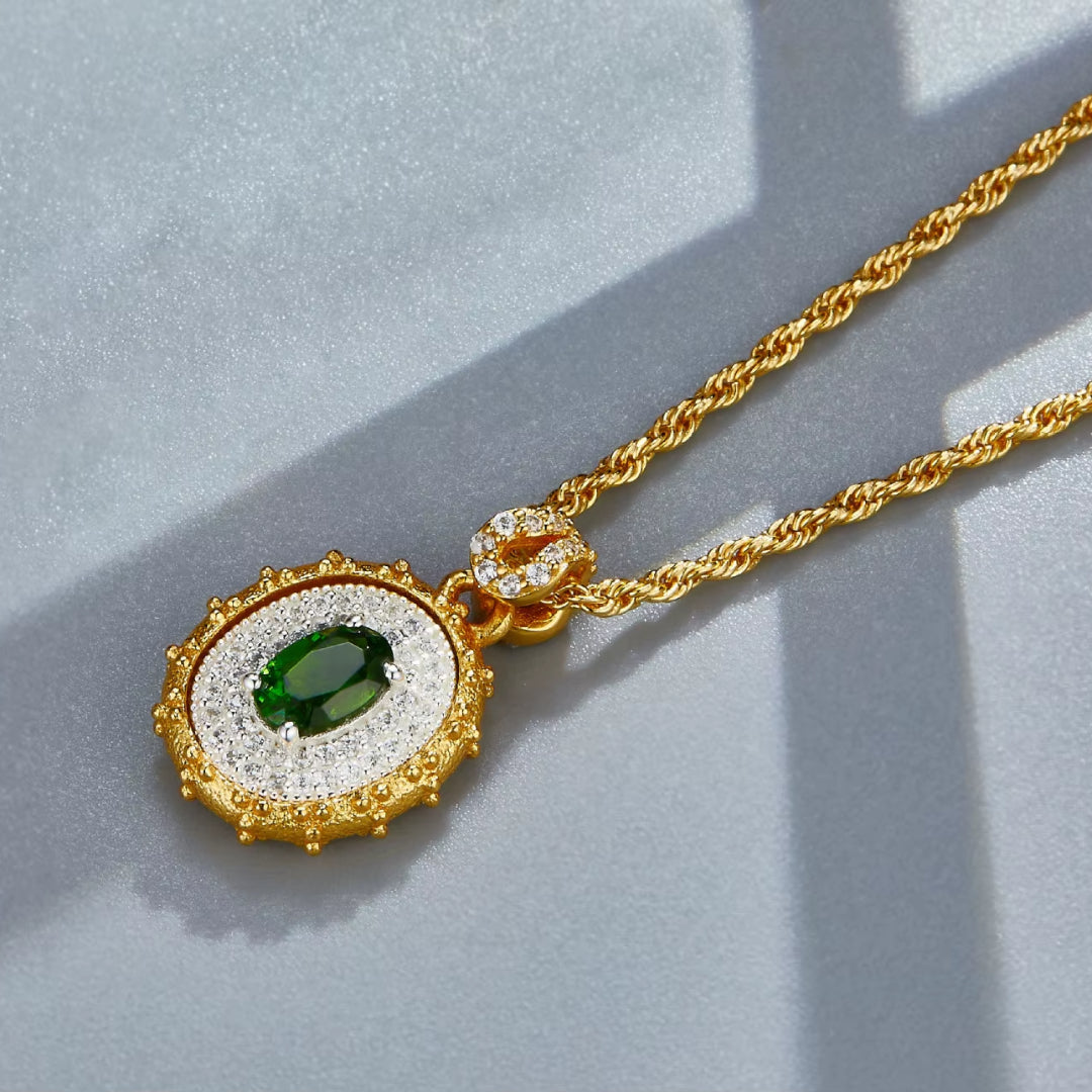 Necklace-With-Diopside-And-Zirconia-Pendant-By-Yonandole_3