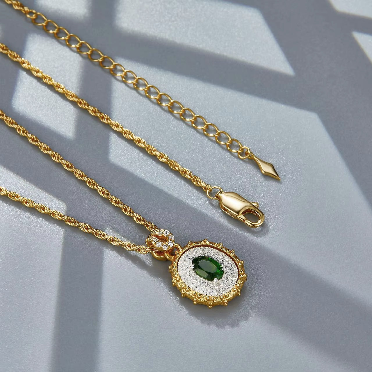 Necklace-With-Diopside-And-Zirconia-Pendant-By-Yonandole_4