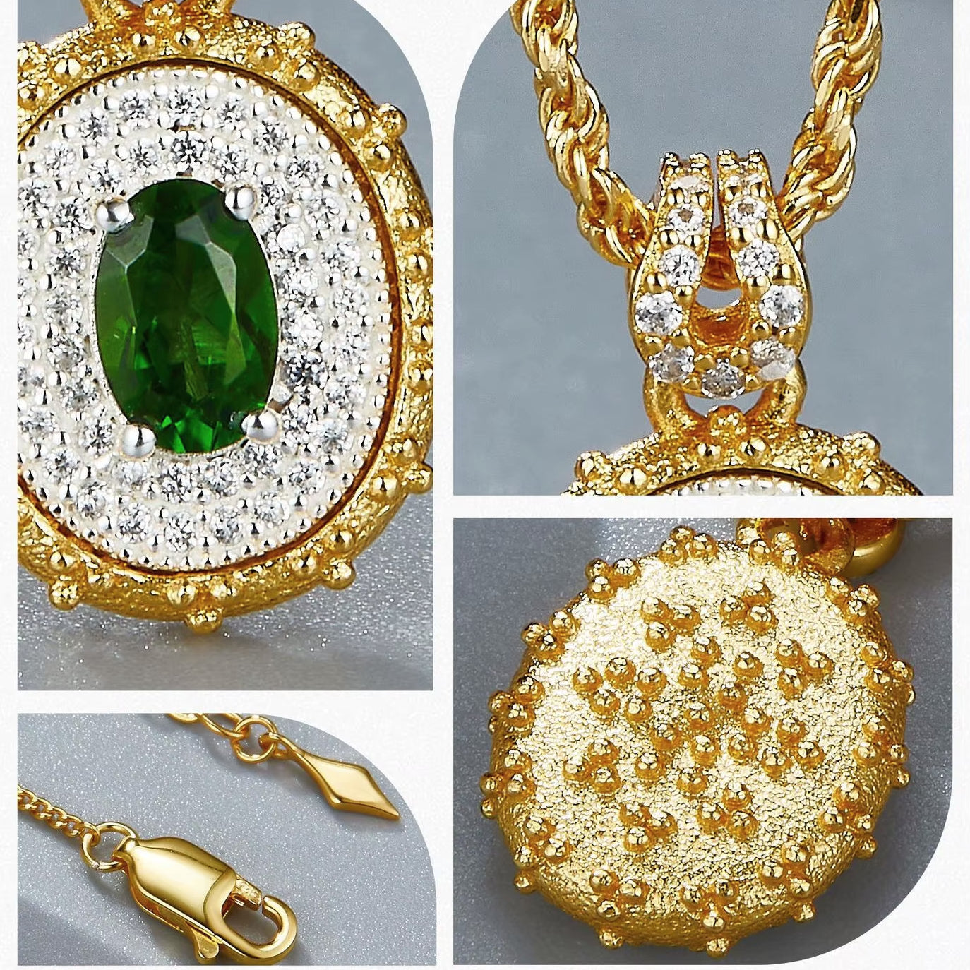 Necklace-With-Diopside-And-Zirconia-Pendant-By-Yonandole_8