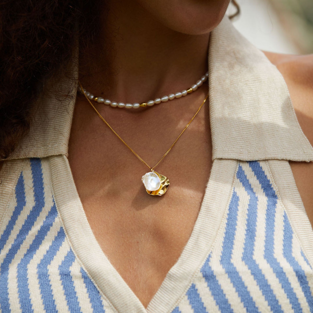 Necklace-With-Irregular-Coin-And-Flat-Baroque-Pearl-Pendant-By-Yonandole_1