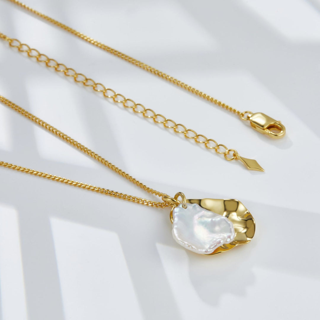 Necklace-With-Irregular-Coin-And-Flat-Baroque-Pearl-Pendant-By-Yonandole_3