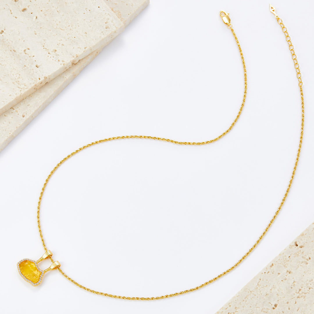 Necklace-With-Irregular-Shaped-Citrin-Pendant-By-Yonandole_5