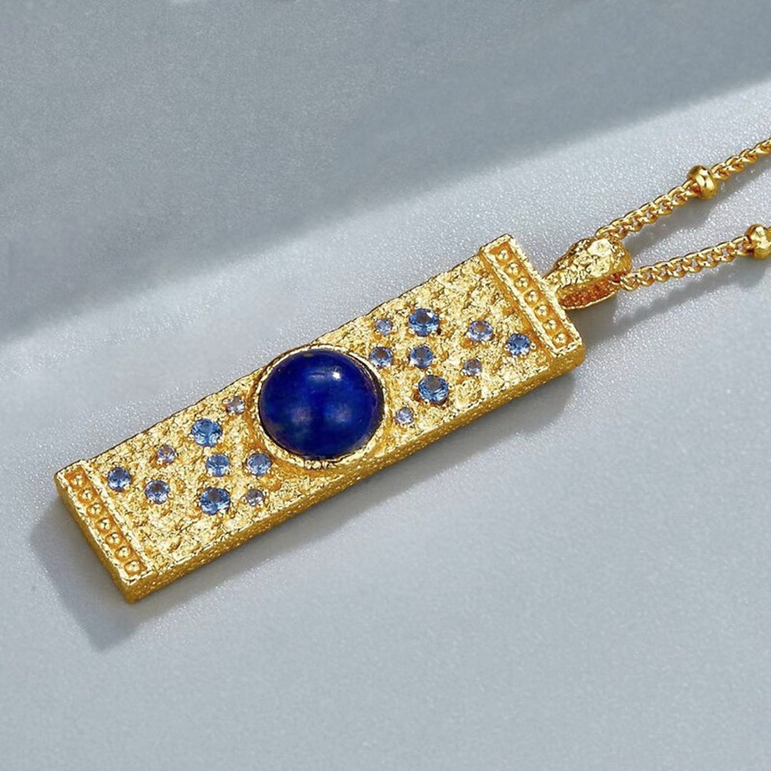 Necklace-With-Rectangular-Lapis-Lazuli-Pendant-By-Yonandole_2