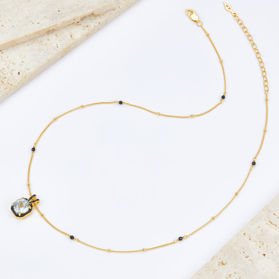 Necklace-With-Spinel-Beads-And-Topaz-Pendant-By-Yonandole_6