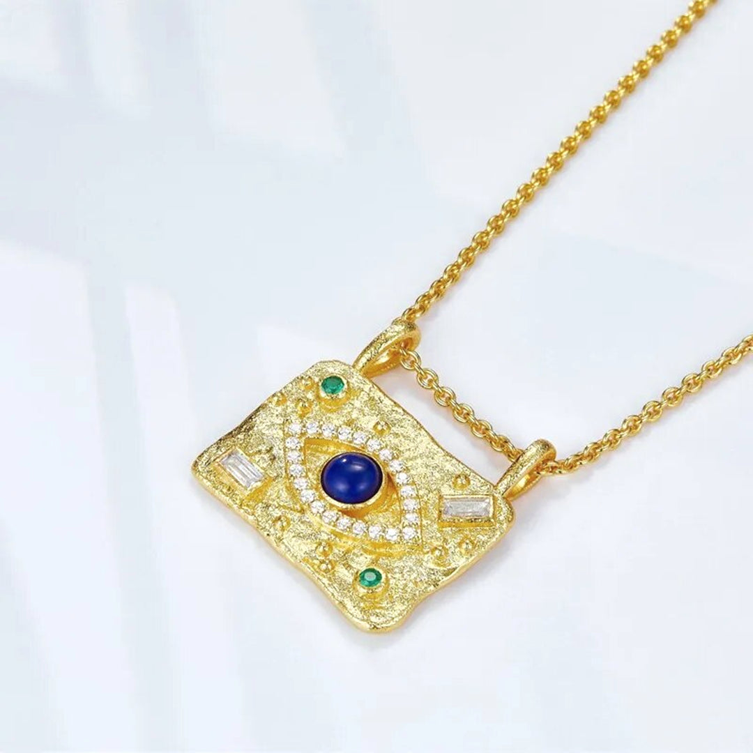 Necklace-With-Square-Gemstone-Pendant-By-Yonandole_4