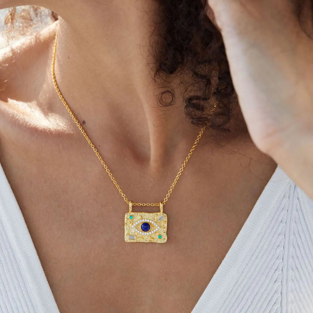 Necklace-With-Square-Gemstone-Pendant-By-Yonandole_7