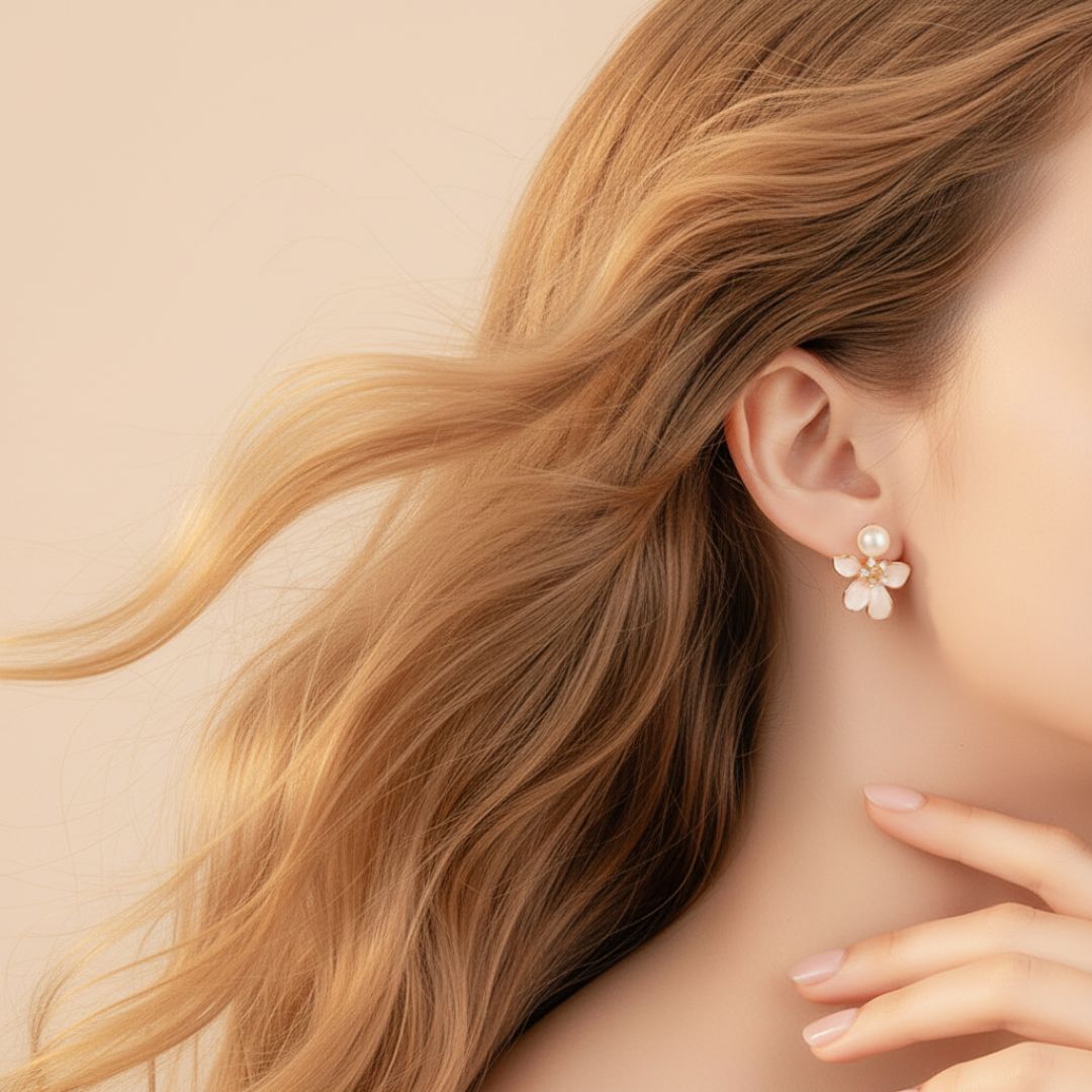 Pearl-Earrings-With-Enamel-Flower-By-Yonandole_3