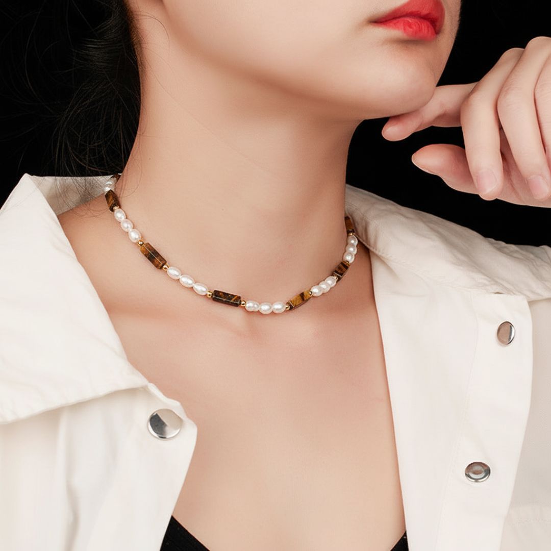 Pearl-Necklace-With-Tiger-Eye-Cuboid-Beads-By-Yonandole_3