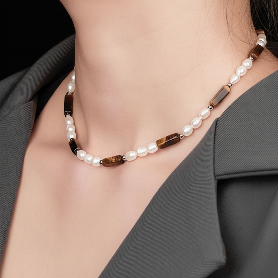 Pearl-Necklace-With-Tiger-Eye-Cuboid-Beads-By-Yonandole_4