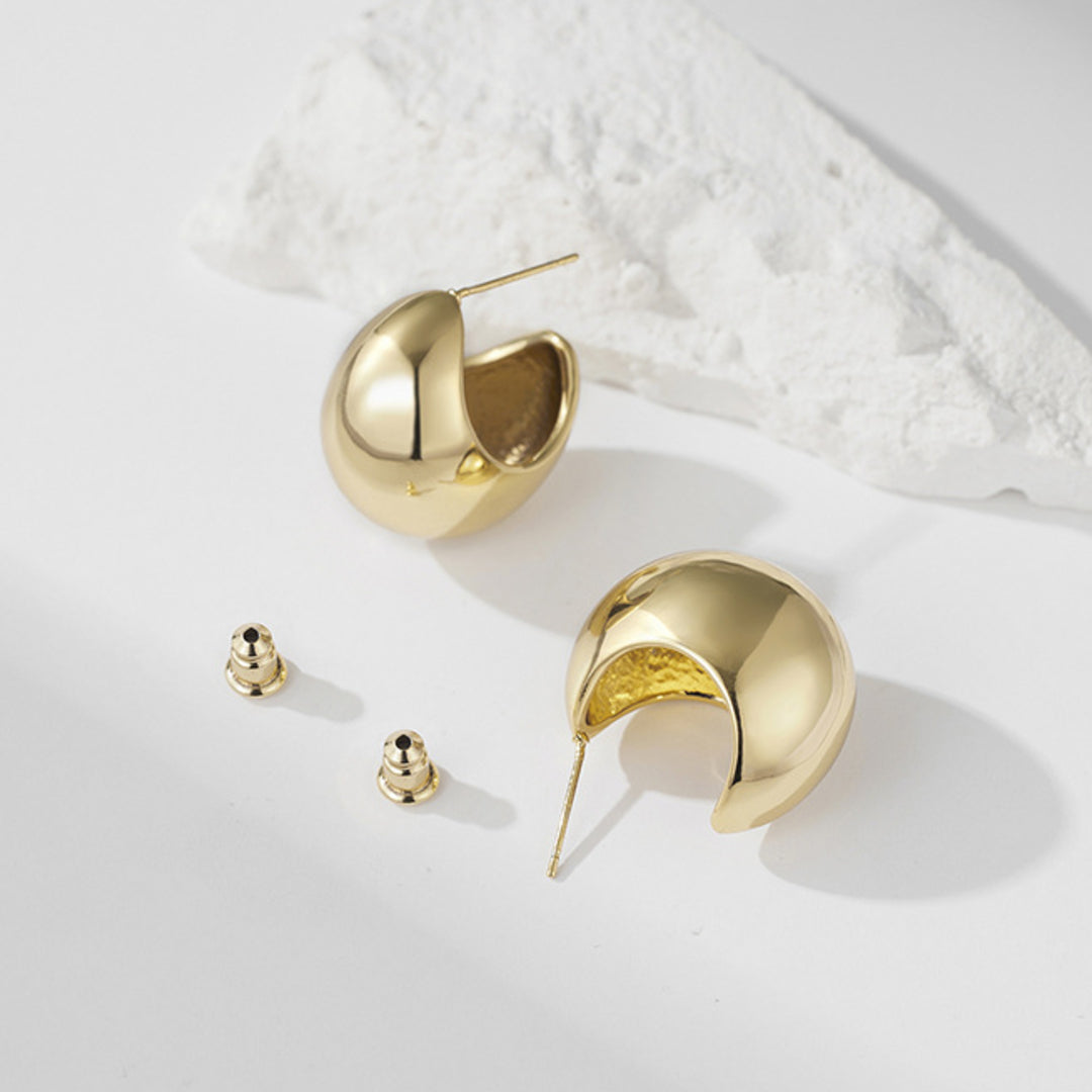 Polished-Chubby-C-Dome-Earrings-By-Yonandole_1