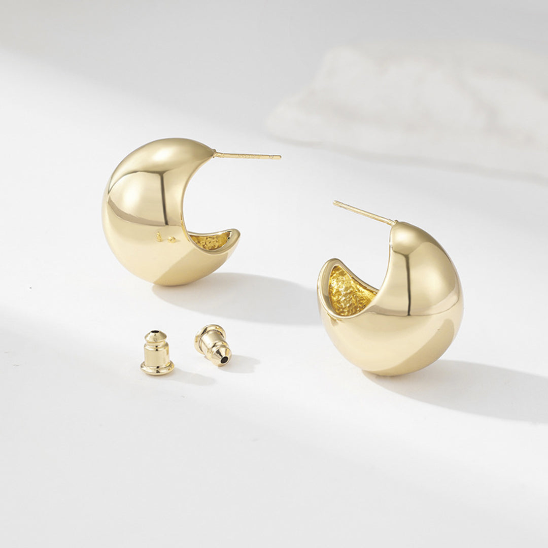 Polished-Chubby-C-Dome-Earrings-By-Yonandole_4