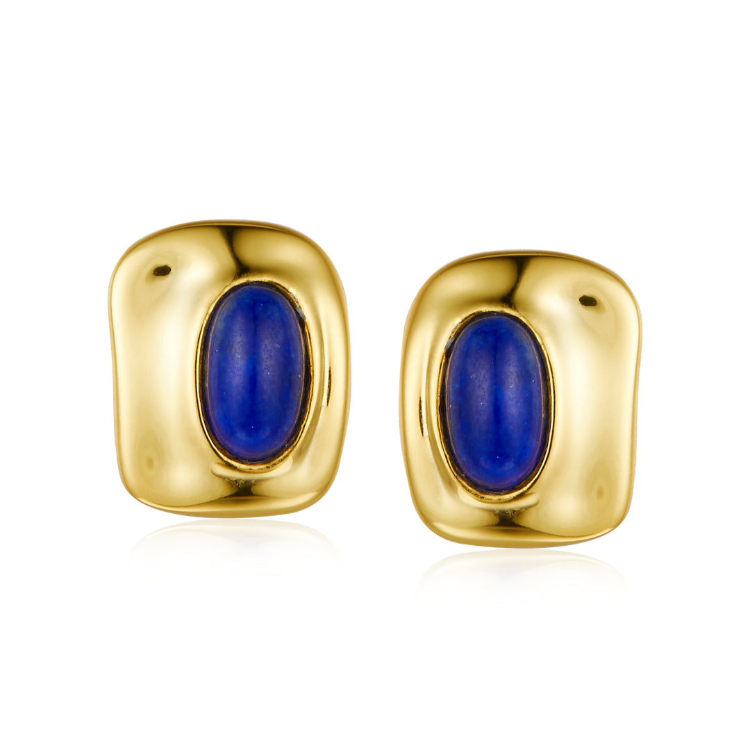 Rounded-Rectangle-Stud-Earrings-With-Oval-Lapis-Lazuli-By-Yonandole_5