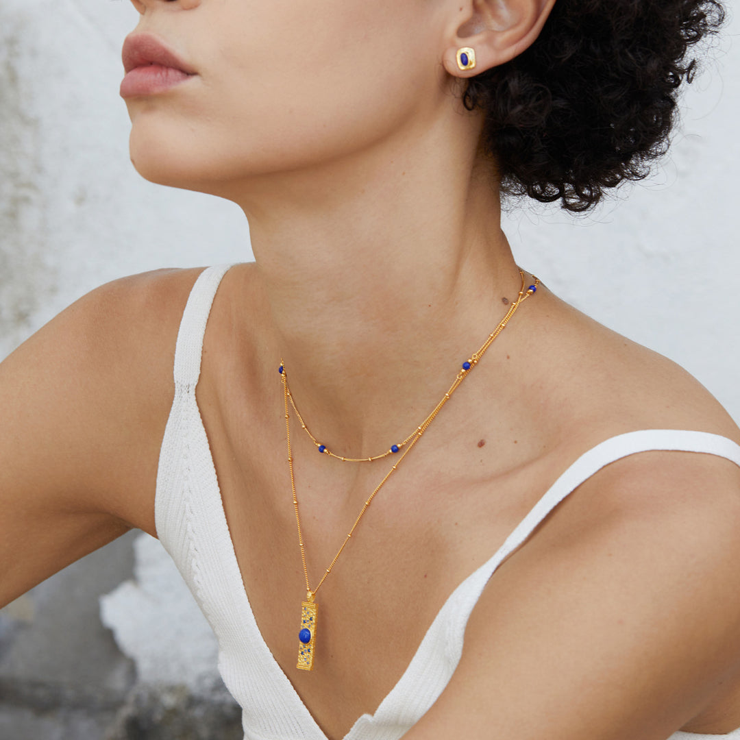 Rounded-Rectangle-Stud-Earrings-With-Oval-Lapis-Lazuli-By-Yonandole_7
