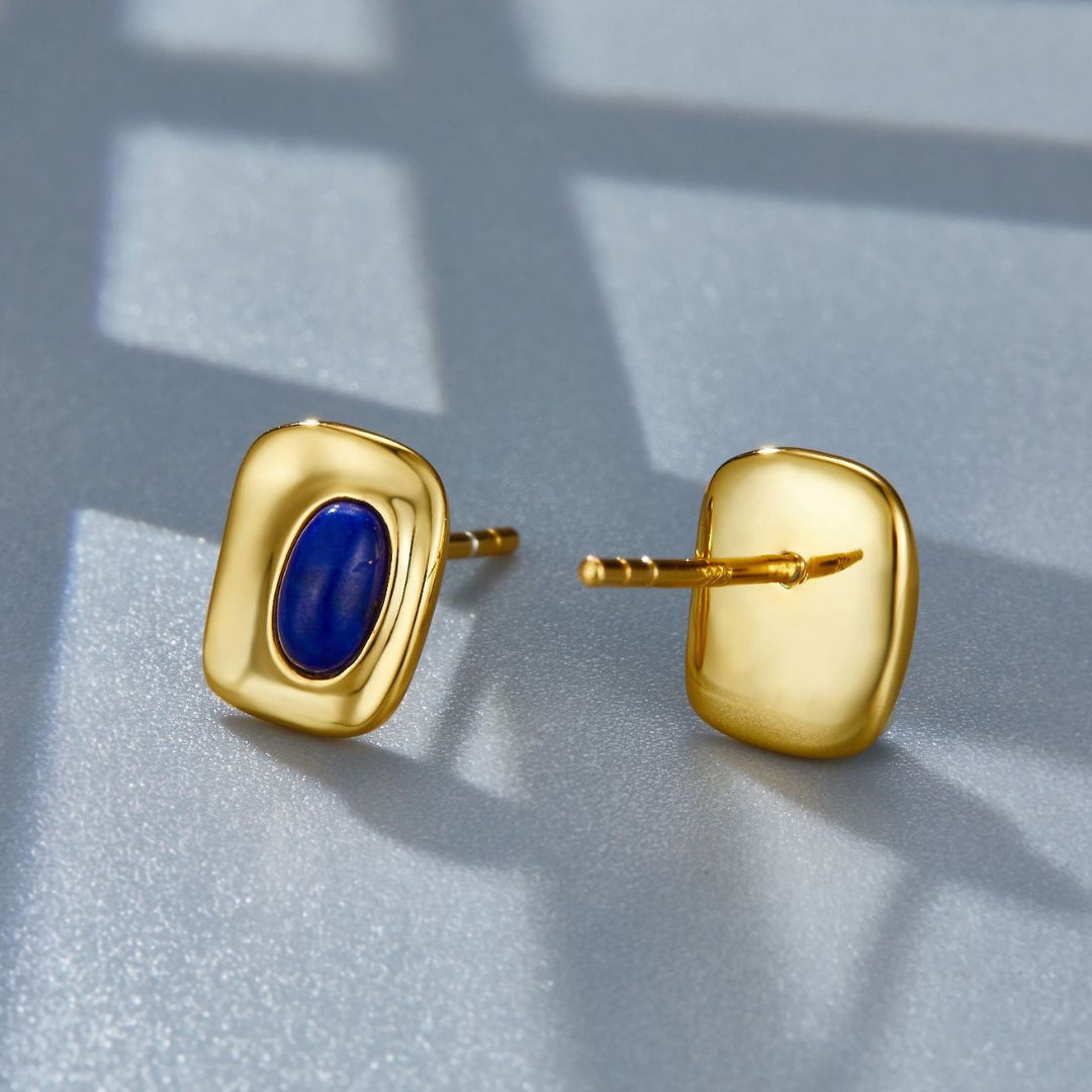 Rounded-Rectangle-Stud-Earrings-With-Oval-Lapis-Lazuli-By-Yonandole_8