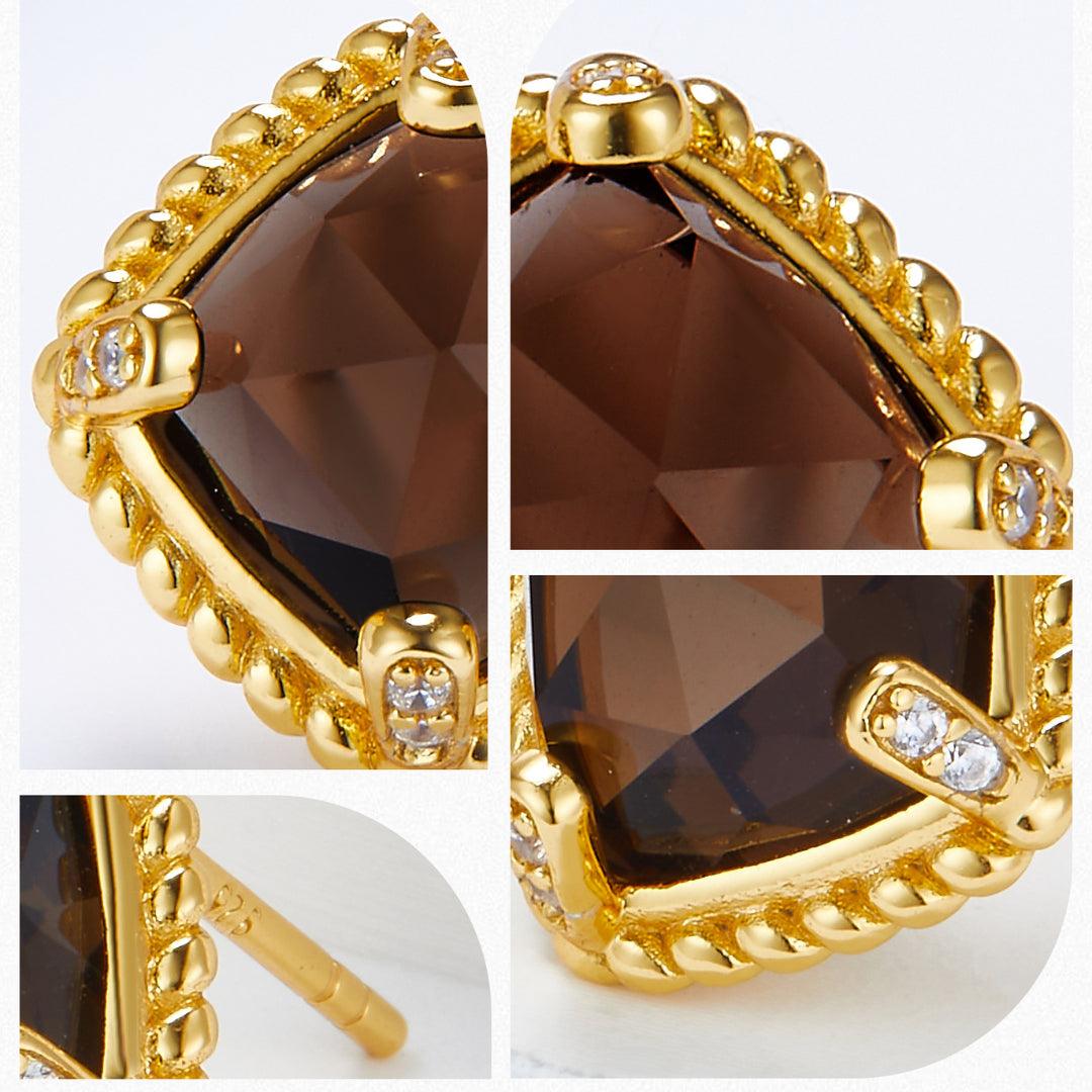 Square-Stud-Earrings-With-Brown-Citrine-By-Yonandole_3