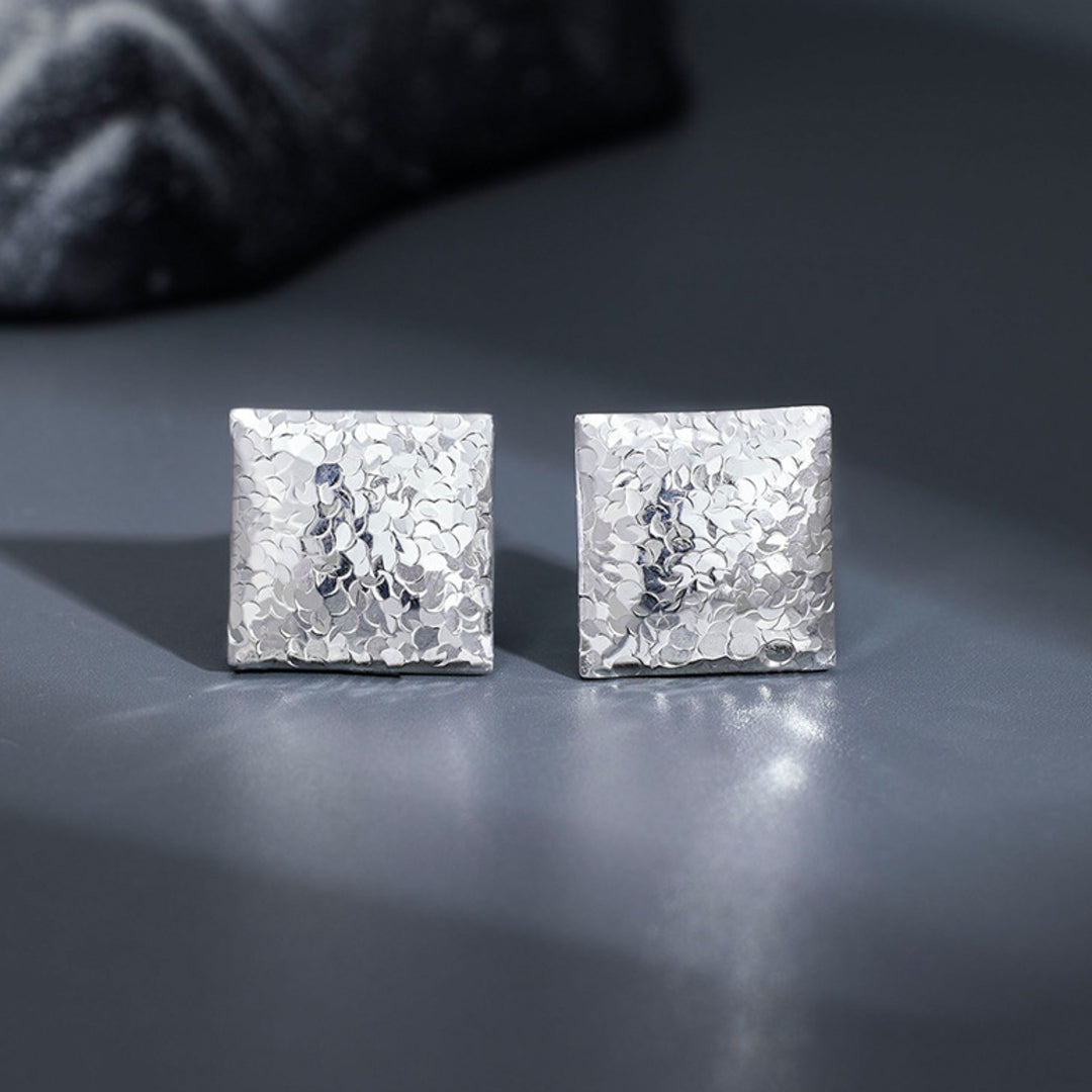 Square-Stud-Earrings-With-Plate-Pattern-Frosted-Look-By-Yonandole_5