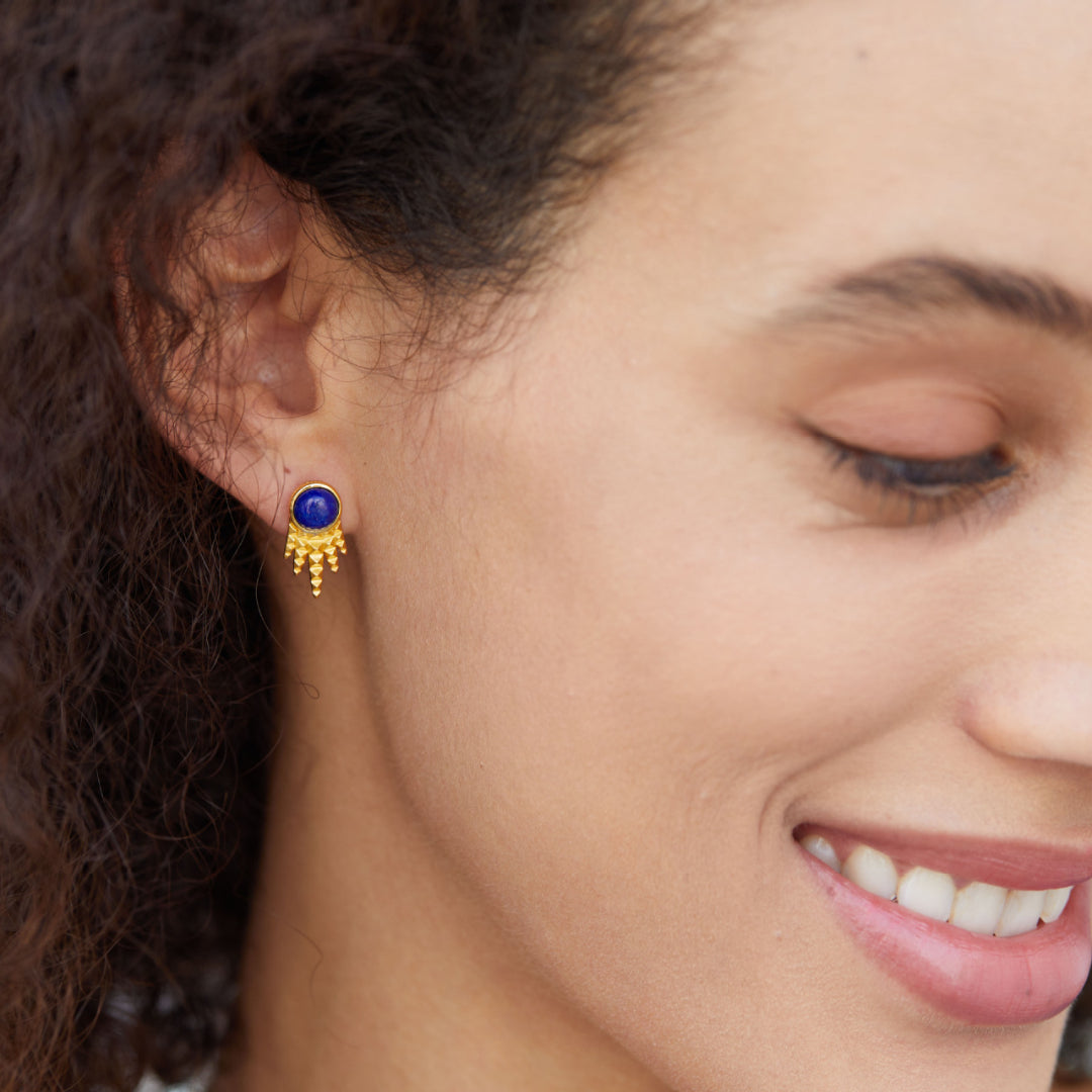 Stud-Earrings-With-Lapis-Lazuli-And-Ray-Pattern-By-Yonandole_6
