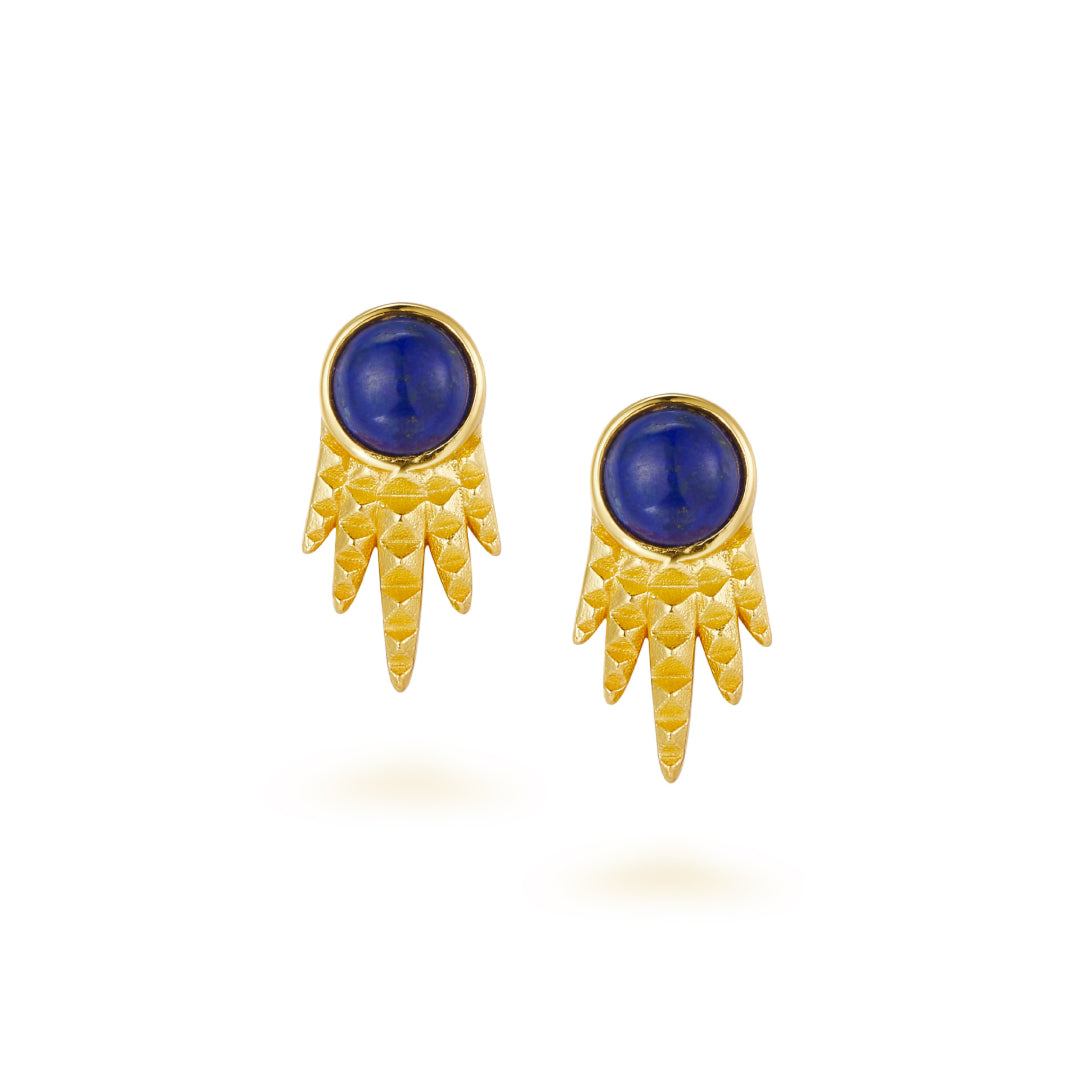Stud-Earrings-With-Lapis-Lazuli-And-Ray-Pattern-By-Yonandole_8