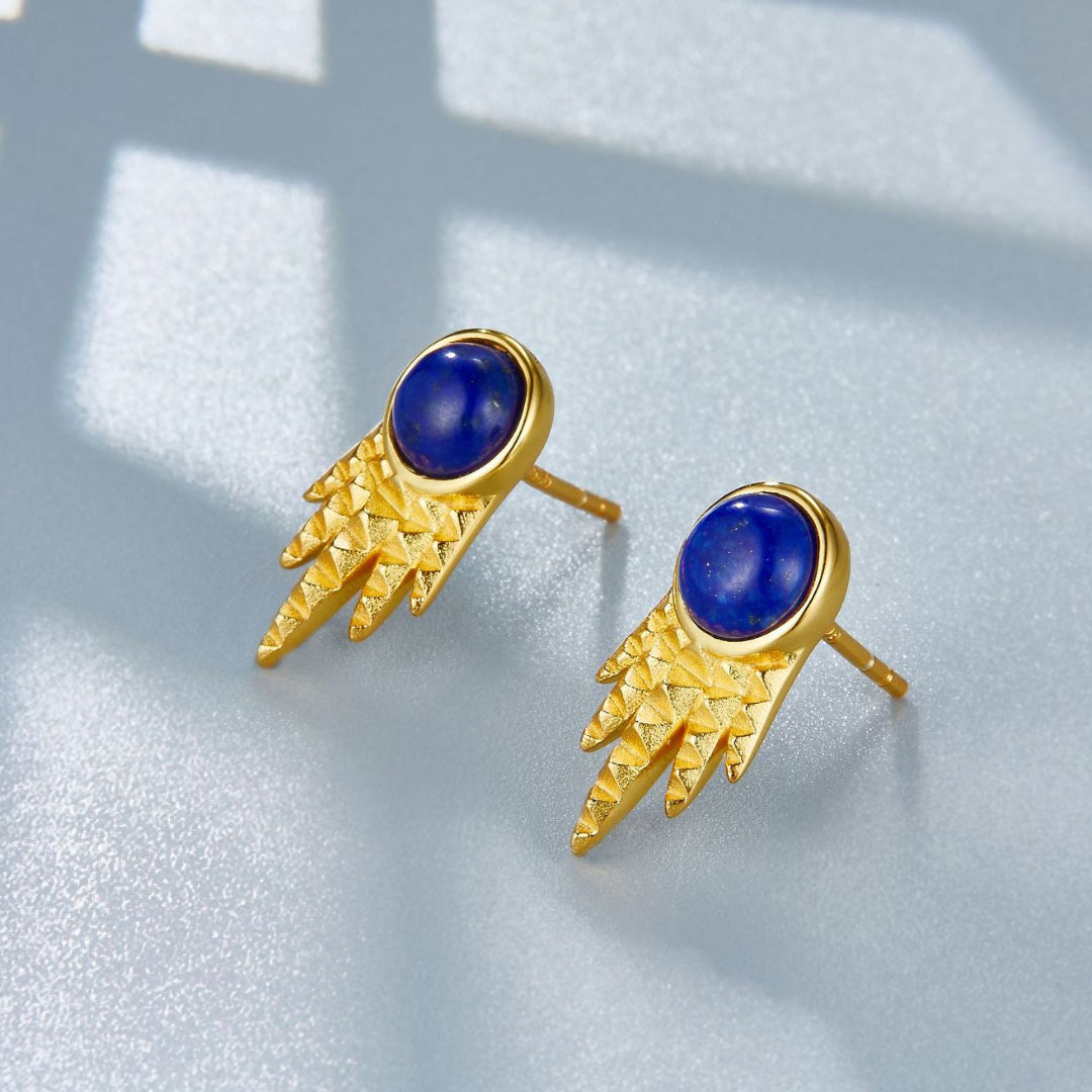 Stud-Earrings-With-Lapis-Lazuli-And-Ray-Pattern-By-Yonandole_9