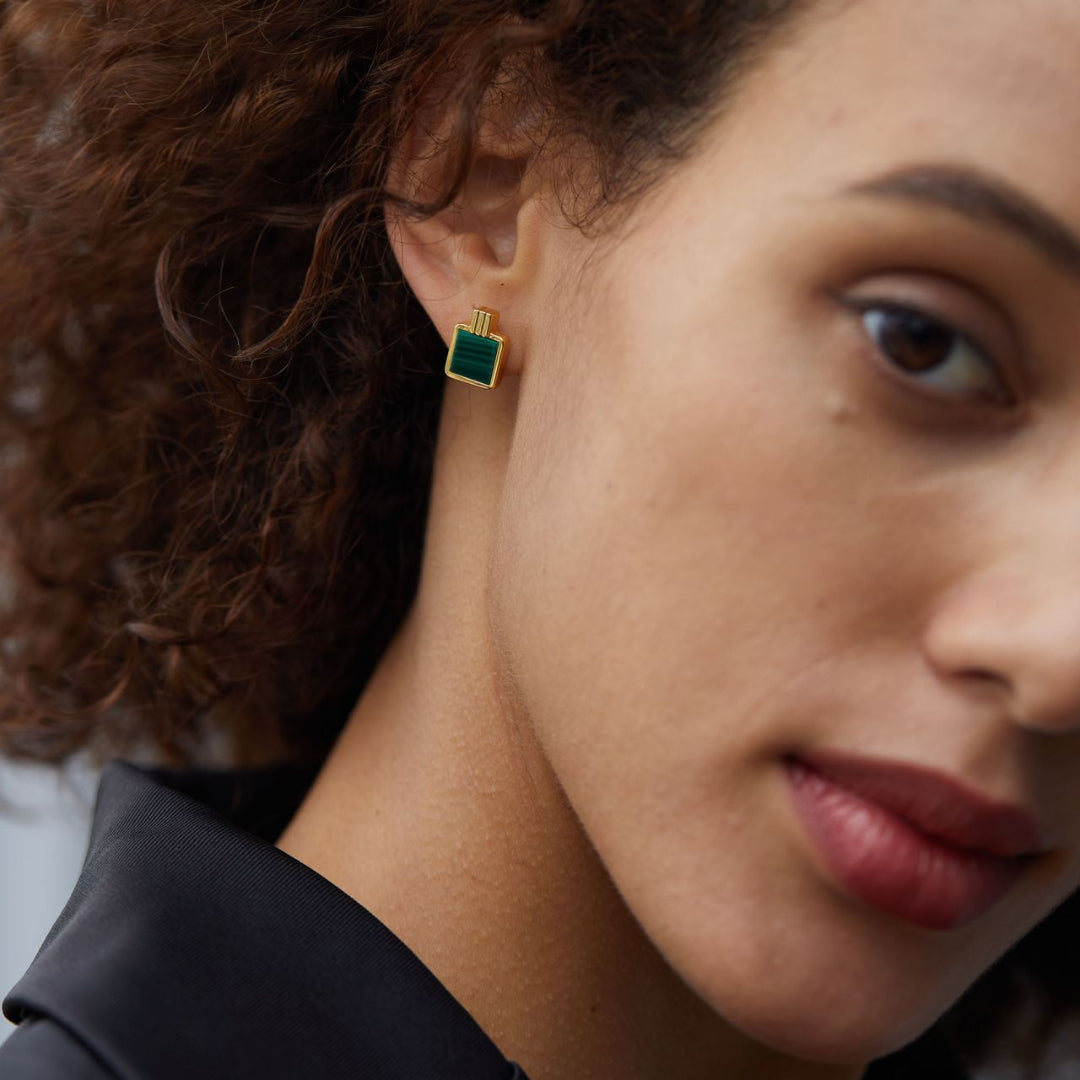 Stud-Earrings-With-Malachite-Square-By-Yonandole_2