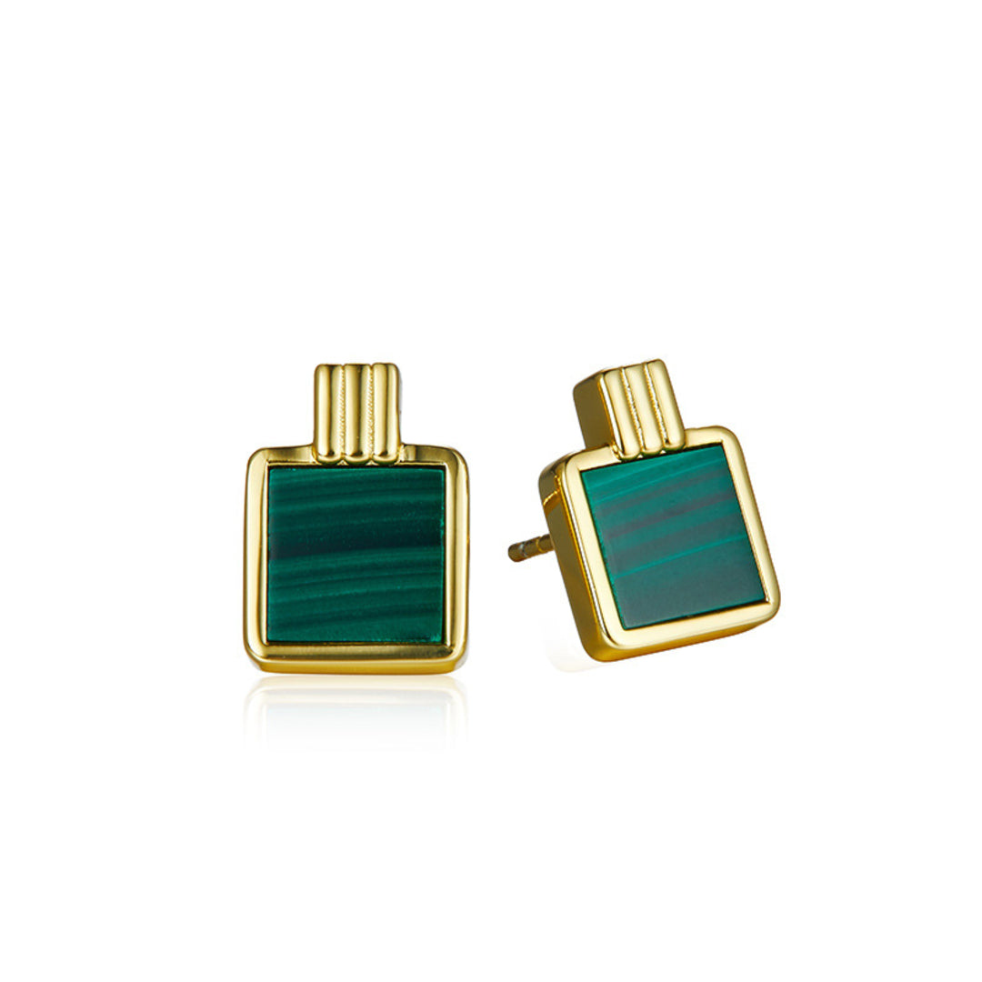 Stud-Earrings-With-Malachite-Square-By-Yonandole_5